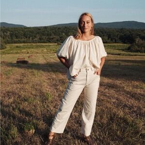 Rudy Jude Cream utility jeans size 2